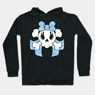 Pretty skulls snowflake ribbon Hoodie